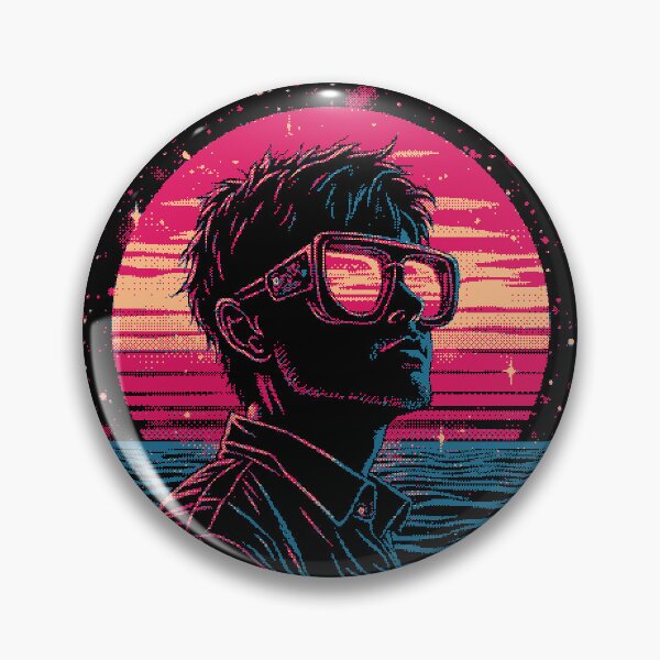 Item preview, Synthwave sunset with retro sunglasses designed and sold by SynthstarShop.