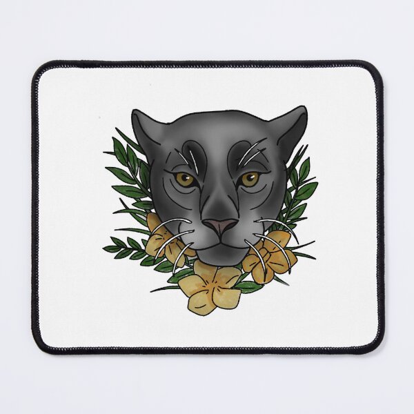 Item preview, Copy of Panther with flower neotrad tattoo style designed and sold by LeahcarsArt.