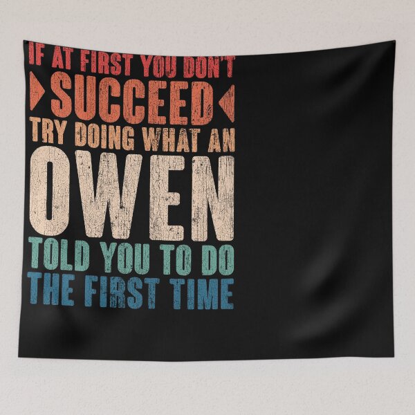 Item preview, Owen last name surname vintage funny personalized birthday gift designed and sold by 9X FR.