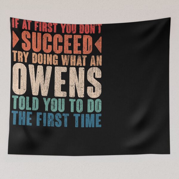 Item preview, Owens last name surname vintage funny personalized birthday gift designed and sold by 9X FR.