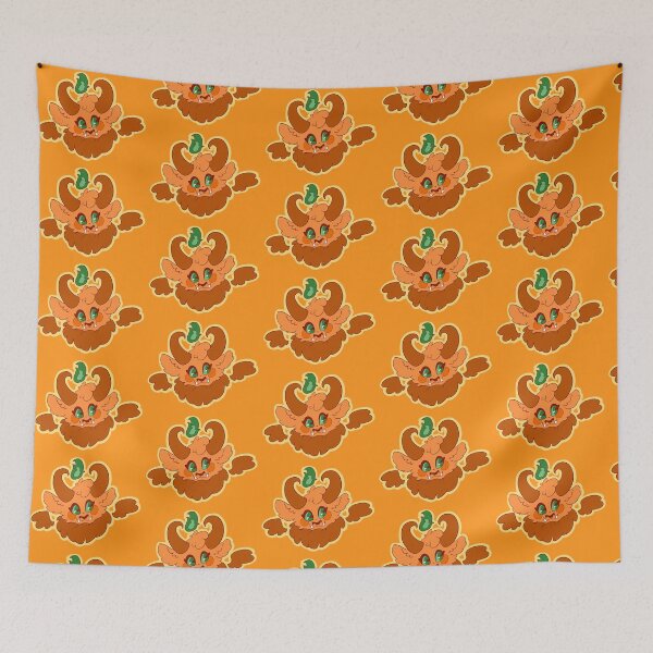 Item preview, Orange Baphomet designed and sold by LichesGetStitches.