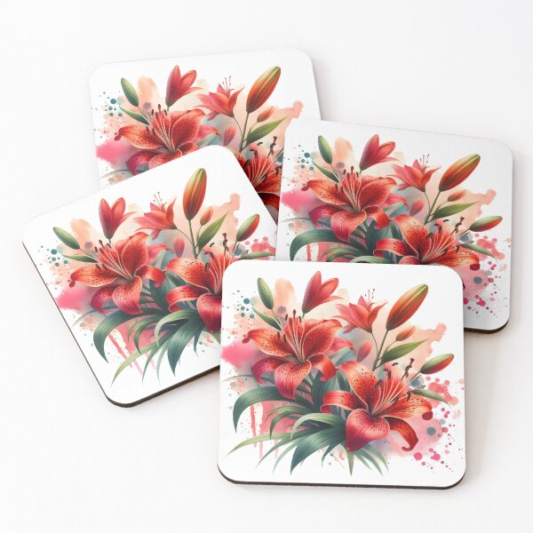 Item preview, Fiery Bloom : The Passion of Red Lilies designed and sold by Susacha.