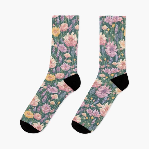 Item preview, Pastel Pixel Flower Field designed and sold by Glam-OOTD.