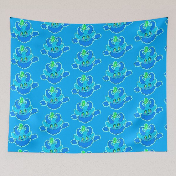 Item preview, Blue Baphomet designed and sold by LichesGetStitches.