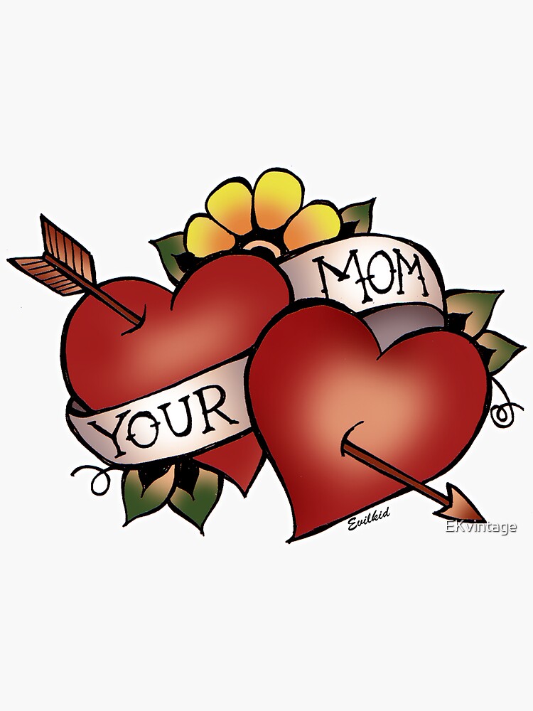 Baseball Mom and Baseball Heart Glitter Tattoo Stickers