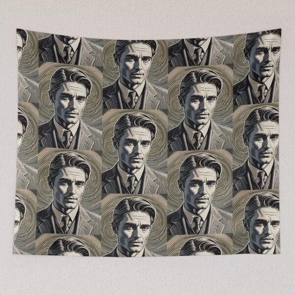 Item preview,  Retro Art: Vintage Portrait of a Man in a Suit designed and sold by KilianSzmid.