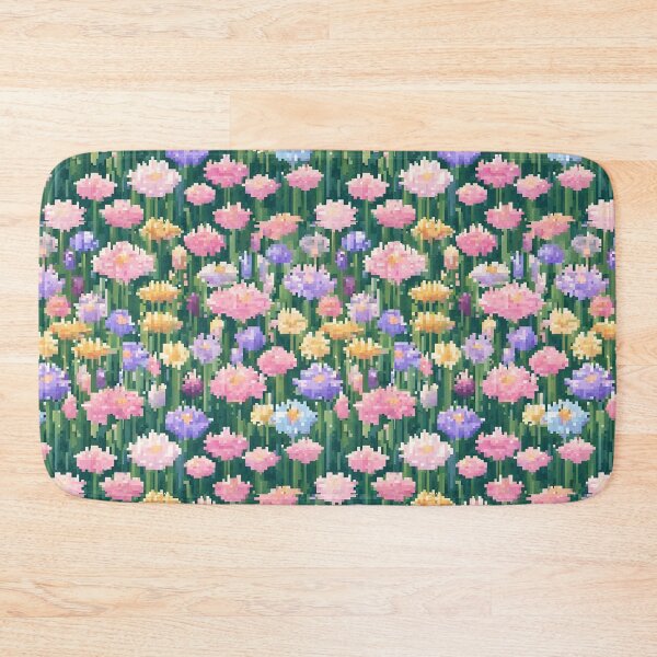 Item preview, Pastel Pixel Flower Field designed and sold by Glam-OOTD.