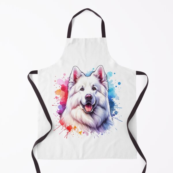 Item preview, White German Shepherd - Watercolor Dog Art designed and sold by 2ndSketch.