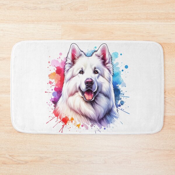Item preview, White German Shepherd - Watercolor Dog Art designed and sold by 2ndSketch.