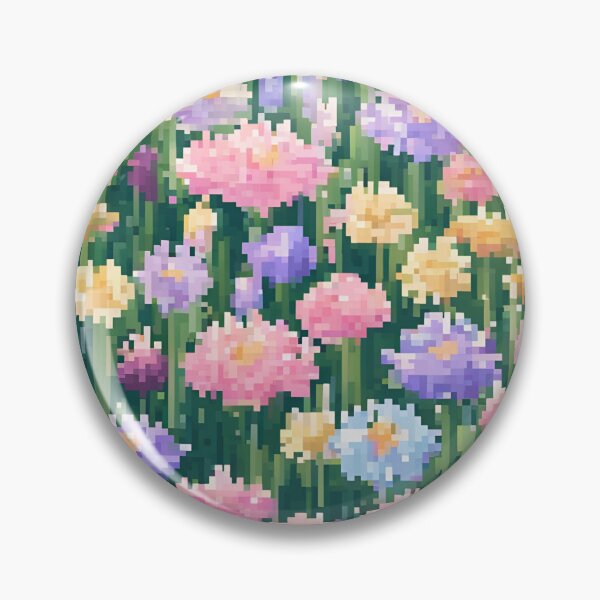 Item preview, Pastel Pixel Flower Field designed and sold by Glam-OOTD.