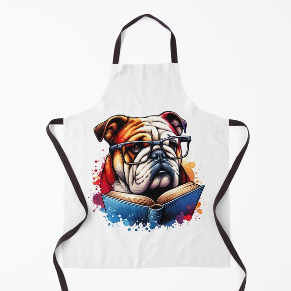 Item preview, English Bulldog Reading a Book designed and sold by 2ndSketch.
