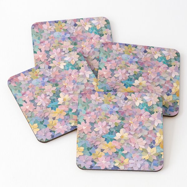 Item preview, Pastel Floral Mosaic designed and sold by Glam-OOTD.