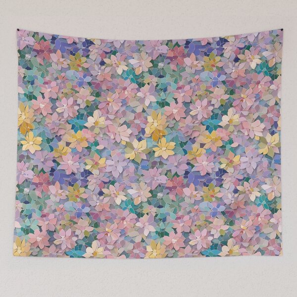 Item preview, Pastel Floral Mosaic designed and sold by Glam-OOTD.