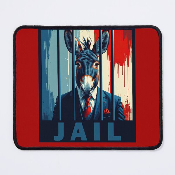 Item preview, Democrats, jail democrats, biden in jail, maga, trump, doge, musk, change, donkey jail designed and sold by SavageLegion.
