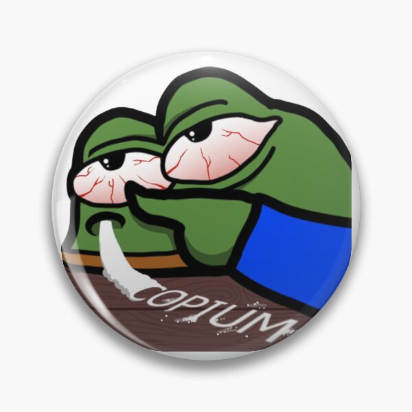 Item preview, Frog Snorting Copium Elon Musk Quote designed and sold by emk817.