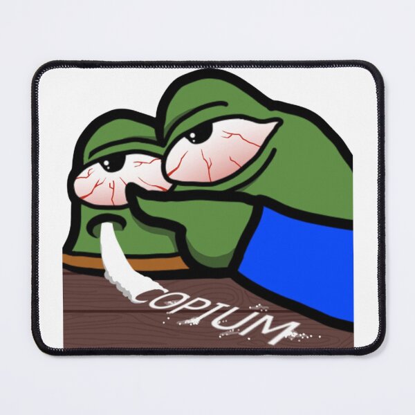 Item preview, Frog Snorting Copium Elon Musk Quote designed and sold by emk817.