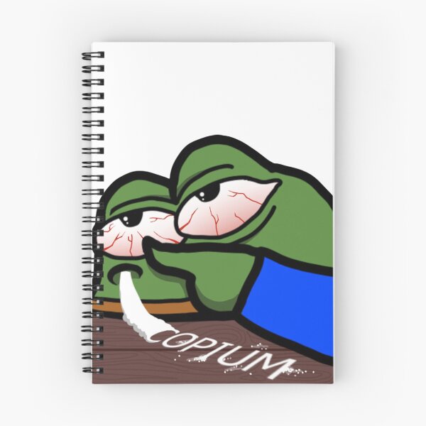 Item preview, Frog Snorting Copium Elon Musk Quote designed and sold by emk817.