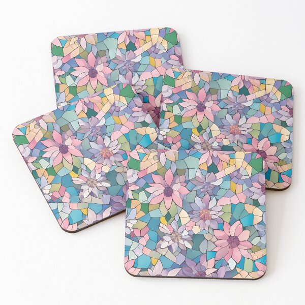 Item preview, Pastel Floral Mosaic designed and sold by Glam-OOTD.