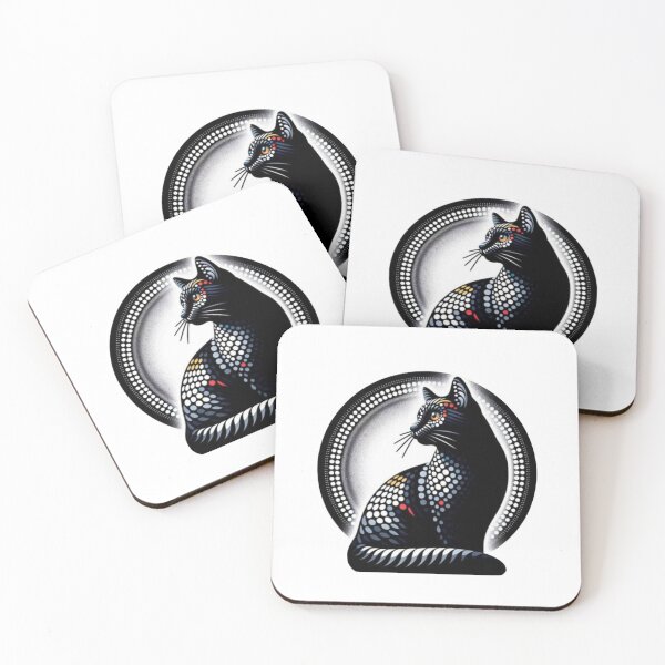 Item preview, Abstract Cat Vasarely Style image Great Design designed and sold by Creat-Des.