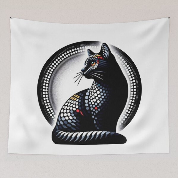 Item preview, Abstract Cat Vasarely Style image Great Design designed and sold by Creat-Des.