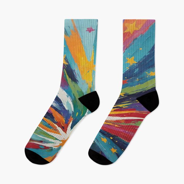 Item preview, Colorful waves and star. designed and sold by DaliaSabryTee.