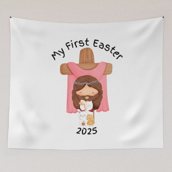 Item preview, My First Easter 2025 - Jesus & Easter Friends designed and sold by Flashy Flamingo.