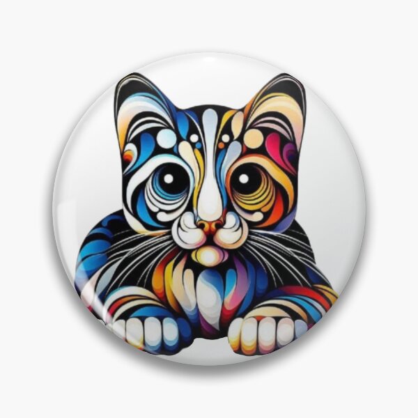 Item preview, Abstract Cat Vasarely Style image Great Design designed and sold by Creat-Des.