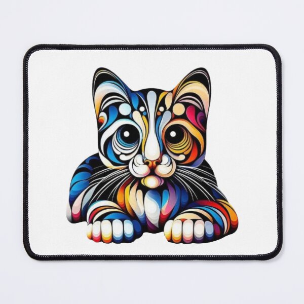 Item preview, Abstract Cat Vasarely Style image Great Design designed and sold by Creat-Des.