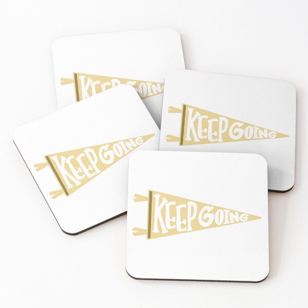 Item preview, KEEP GOING Pale Yellow Pennant Flag designed and sold by Giulia  Palazzo.