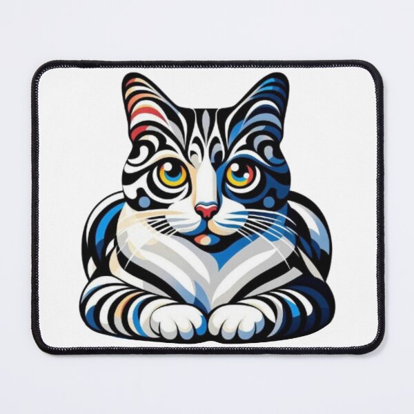 Item preview, Abstract Cat Vasarely Style image Great Design designed and sold by Creat-Des.