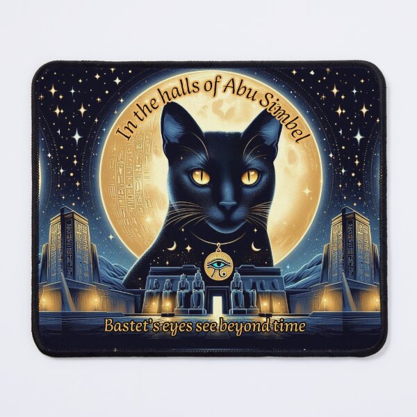 Item preview, Mystical Abu Simbel & Bastet’s Gaze – Celestial Egyptian Night designed and sold by bannzy.
