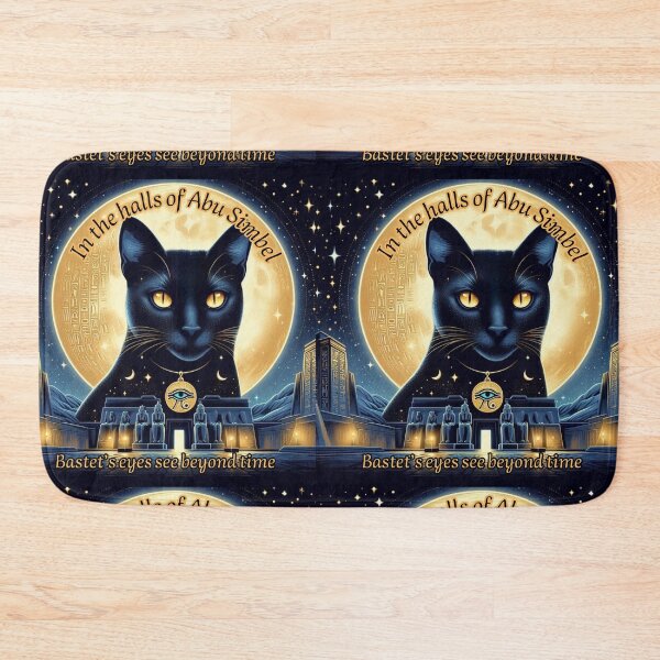 Item preview, Mystical Abu Simbel & Bastet’s Gaze – Celestial Egyptian Night designed and sold by bannzy.
