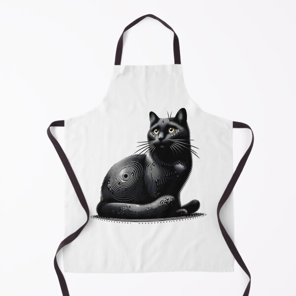 Item preview, Abstract Black Cat Victor Vasarely Style image Great Design designed and sold by Creat-Des.