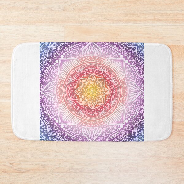 Item preview, Rainbow floral mandala pattern  designed and sold by Giulia  Palazzo.