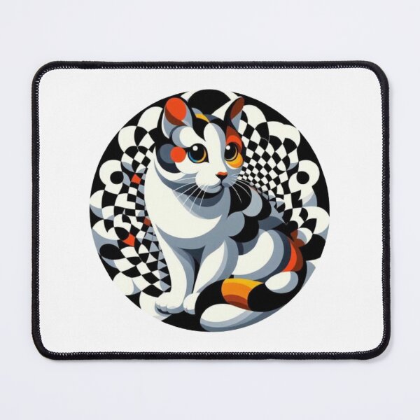 Item preview, Abstract Cute Cat Victor Vasarely Style image Great Design designed and sold by Creat-Des.