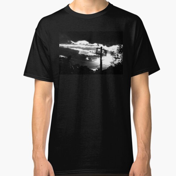 Power Pole and Setting Sun Classic T-Shirt