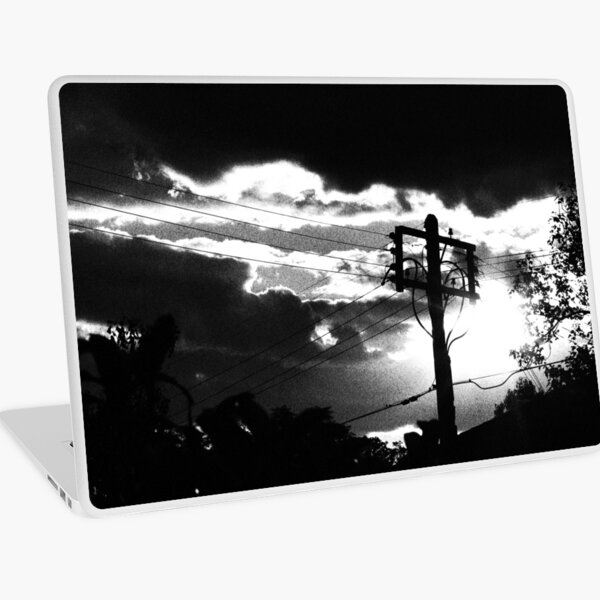 Power Pole and Setting Sun Laptop Skin