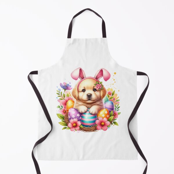 Item preview, Cute Easter Puppy with Easter Eggs designed and sold by CraftyAnimal.