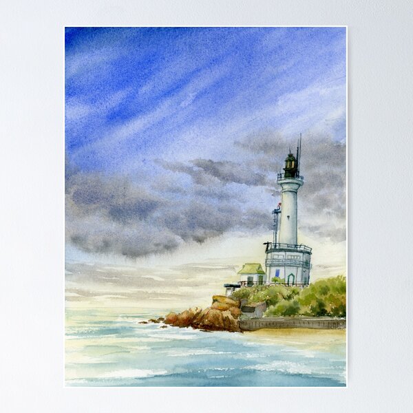 Item preview, Point Lonsdale lighthouse designed and sold by OolongPrints.