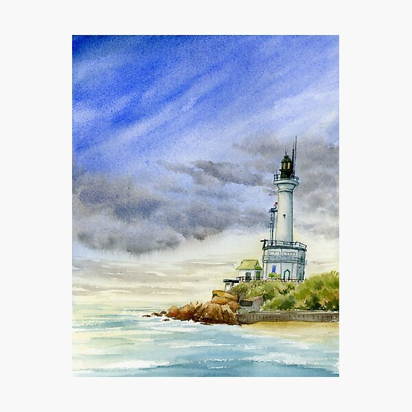 Item preview, Point Lonsdale lighthouse designed and sold by OolongPrints.