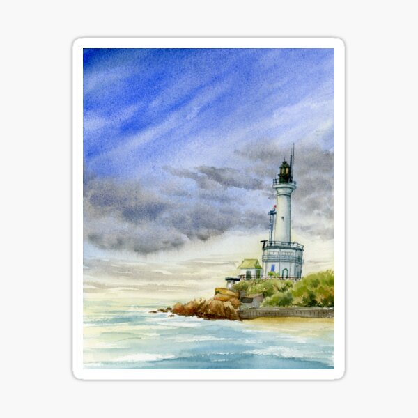 Item preview, Point Lonsdale lighthouse designed and sold by OolongPrints.