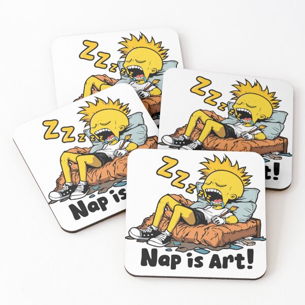 Item preview, Napping is an Art designed and sold by Stickoraft.