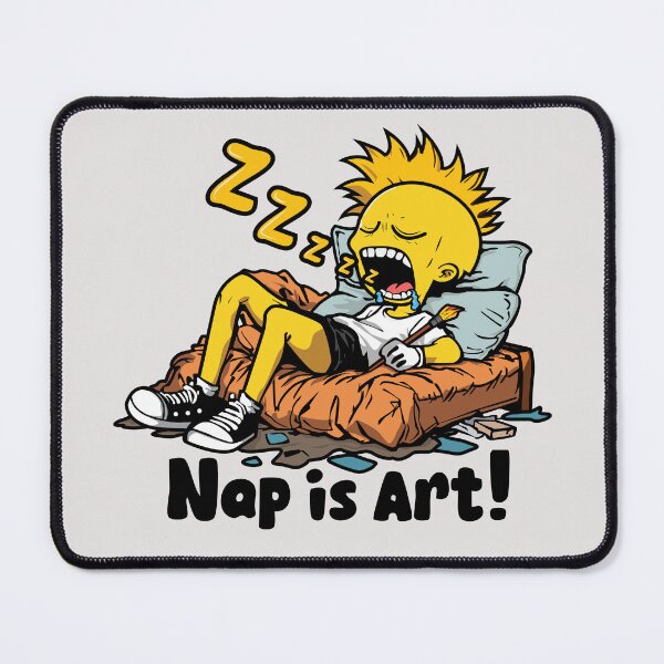 Item preview, Napping is an Art designed and sold by Stickoraft.