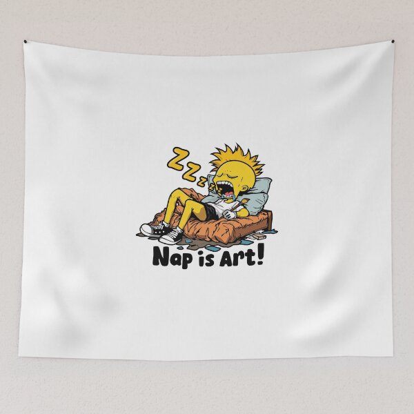 Item preview, Napping is an Art designed and sold by Stickoraft.