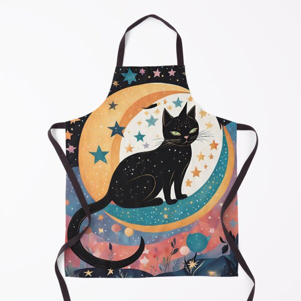 Item preview, Cosmic Companion Black Cat Colourful designed and sold by SerenebySL.