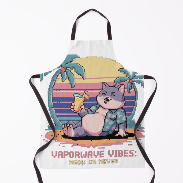 Aperçu de l'œuvre Ambiance Vaporwave : Miaou ou jamais créée et vendue par ChonkingHazard.