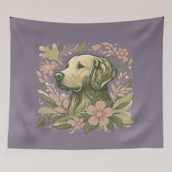 Item preview, Chesapeake Bay Retriever Dog  Botanical Nature Art Illustration3 designed and sold by BirdsnStuff.