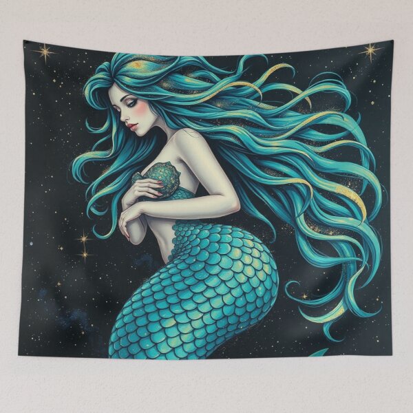 Item preview, Moonlit Siren designed and sold by LyssasMindArt.