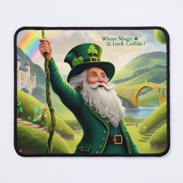 Item preview, Where Magic & Luck Collide – Fantasy St. Patrick’s Day Art designed and sold by DehatiCanvas.