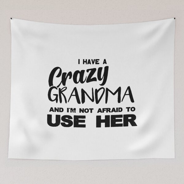 Item preview, Crazy Grandma; designed and sold by StickerApe.